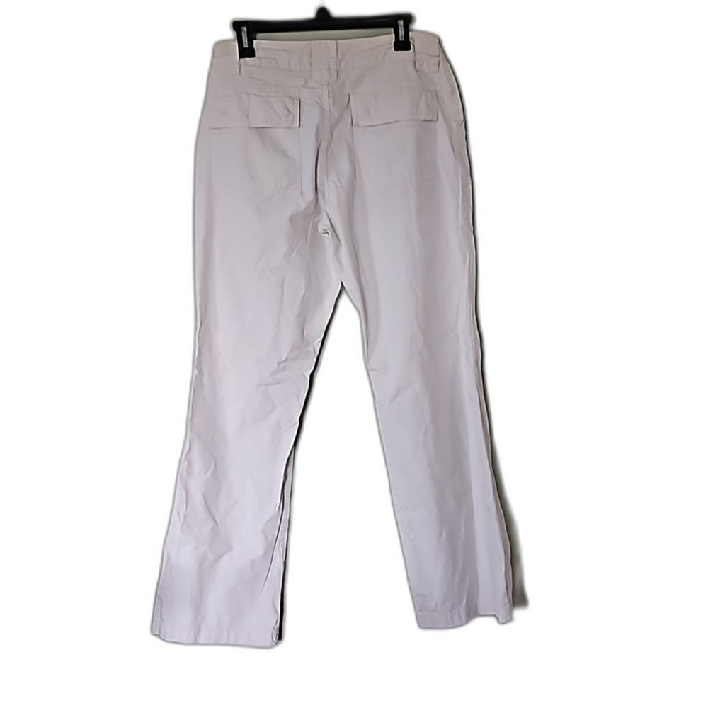A.N.A. Cream Cargo Wide Leg Pants Womens Size 10 Lightweight Utility